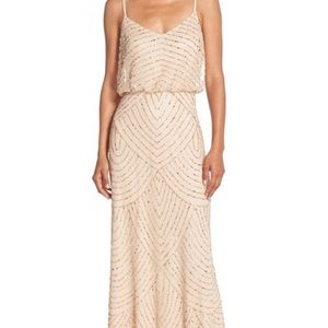 Art Deco beaded blouson gown by Adrianna Papell